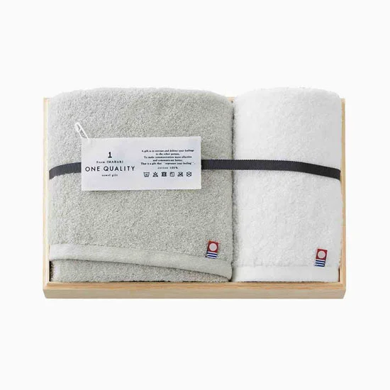 ONE QUALITY 国産桐箱入りタオルセット