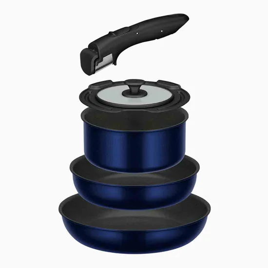 THERMOS 取っ手のとれるフライパン 5点セットEA