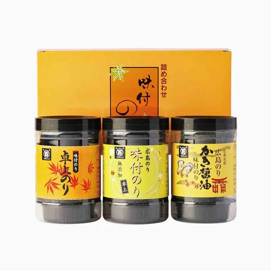 広島海苔 3種味海苔セット 3本詰