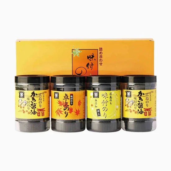 広島海苔 3種味海苔セット 4本詰