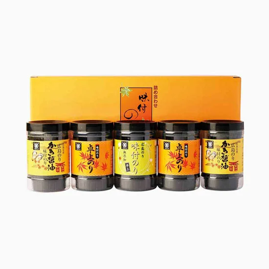広島海苔 3種味海苔セット 5本詰