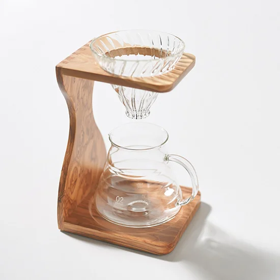 ハリオ  V60オリーブウッドスタンドセットの画像1