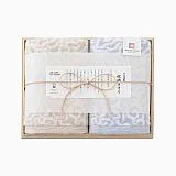 今治謹製　紋織タオル　フェイスタオル２Ｐ　ブルー