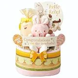バニーズバイザベイ おむつケーキ２段 ピンク